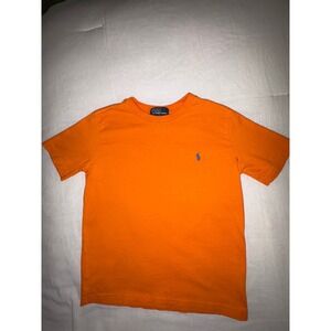 Polo Ralph Lauren Kids Orange T-Shirt Short Sleeve Pony Logo‎ Cotton Top
